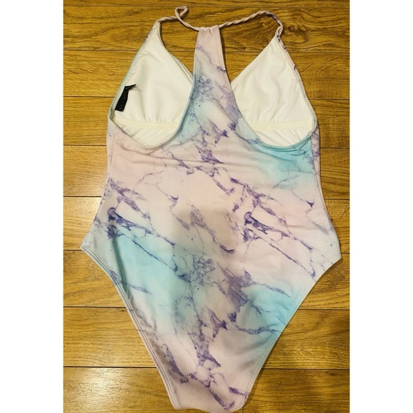 L.a. Hearts Women's Tie Dye One Piece Swimsuit Size M - Picture 4 of 5